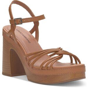 Lucky Brand Ismene Sandal Cognac Eco Sheep